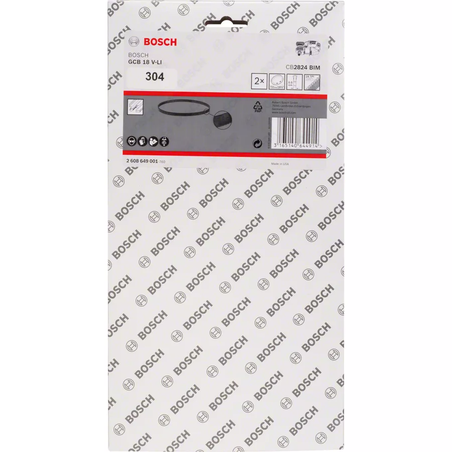 Lame ruban CB 2824 BIM Bosch denture fine